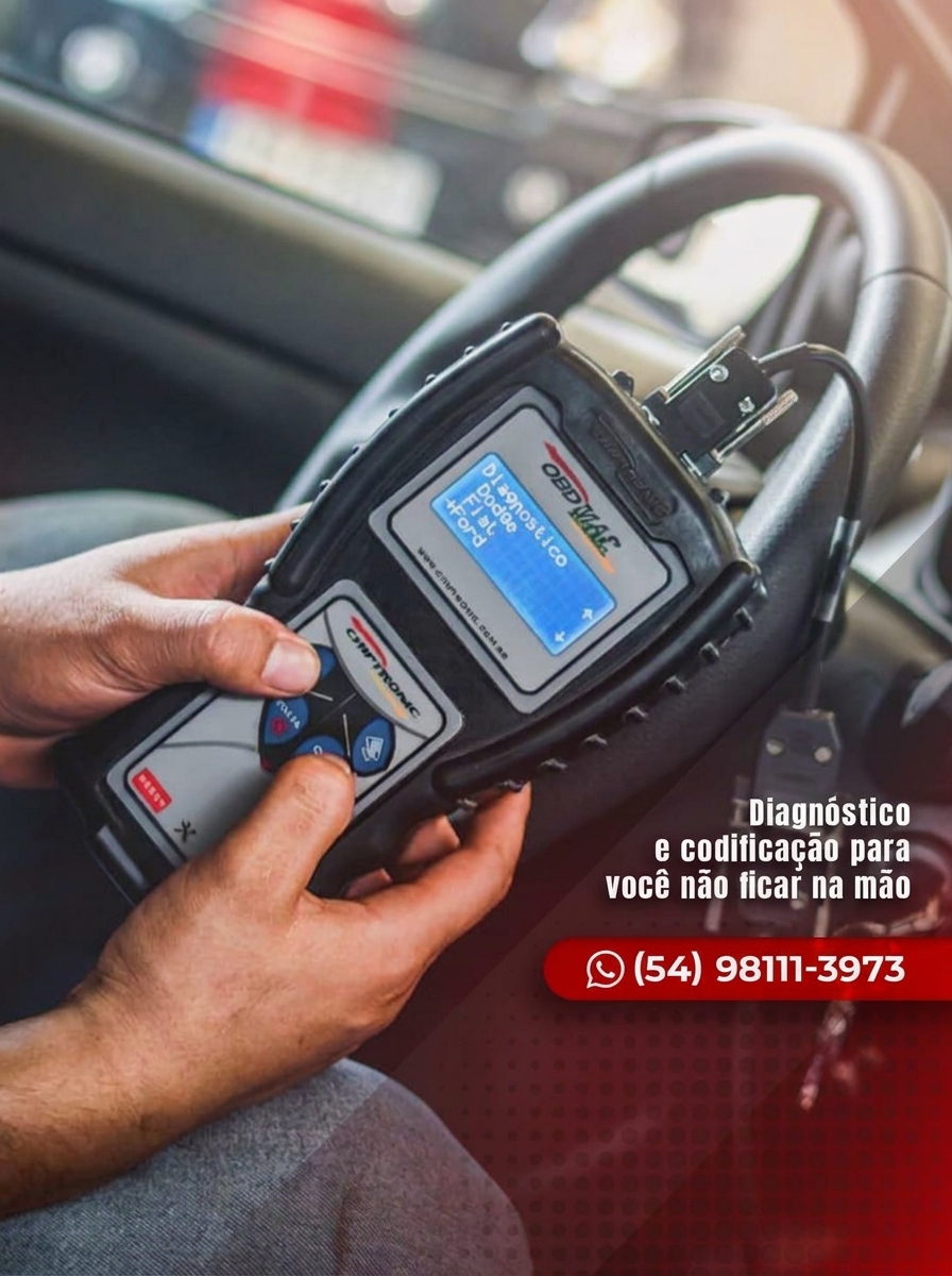 Scanner OBD Chiptronic para diagnóstico e codificação de chaves
