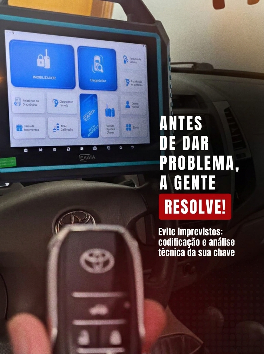 Confecção e codificação de chave com scanner profissional